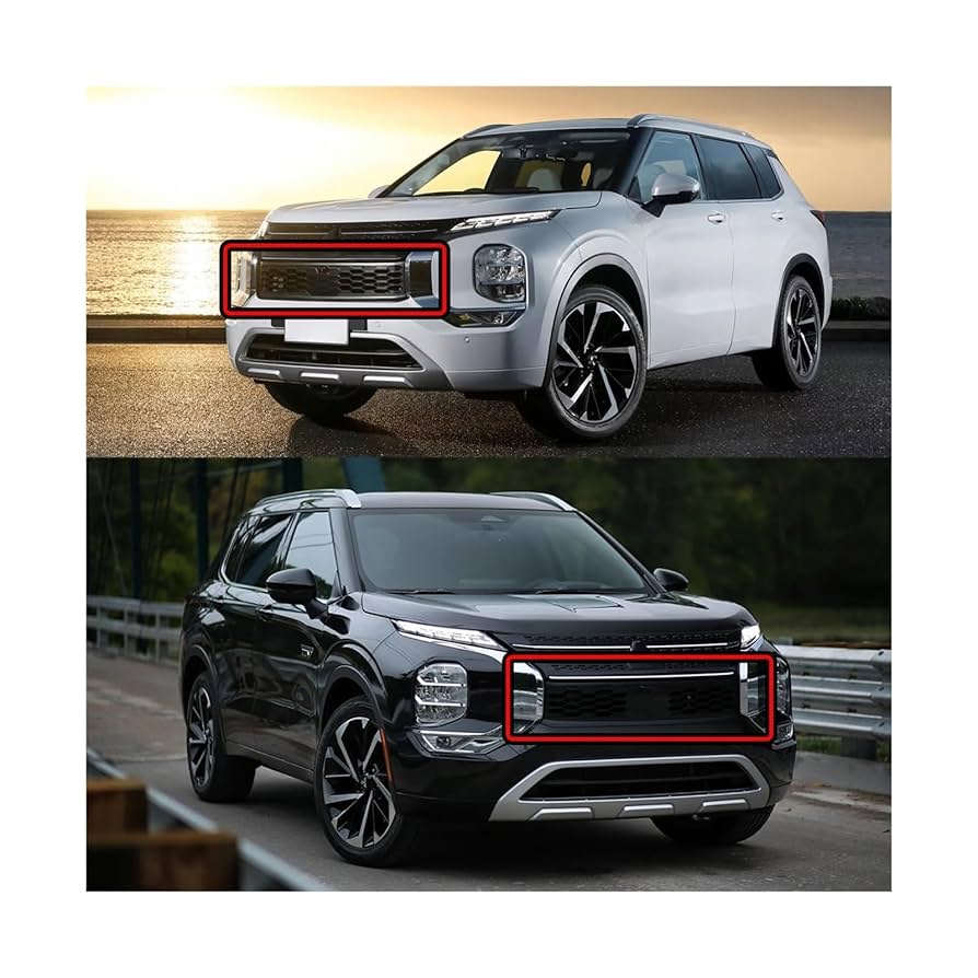 三菱 フロントグリル シルバー ブラック Black Edition ブラックグリル アウトランダー PHEV 2021～ 三菱
